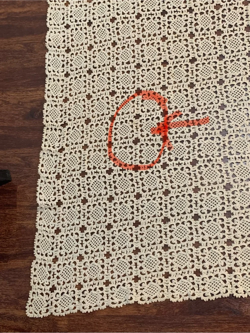 Handmade vintage crochet
